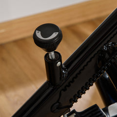 PURE Stationary Exercise Bike, 8kg Flywheel Indoor Cycling Workout Fitness Bike, Adjustable Resistance Cardio Exercise Machine w/ LCD Monitor Pad and Phone Holder for Home, Gym, Office, Black