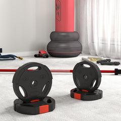 PURE Weight Plates Set, with Two 5kg and Two 2.5kg weights, Black