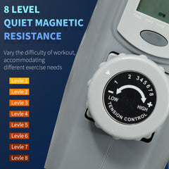 PURE Pedal Exerciser with Eight Level Magnetic Resistance, with Eight-Level Magnetic Resistance, Grey