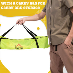 PURE Two Football Goal Nets, Foldable Outdoor Sport Training Equipment, for Teens, Adults, with Carrying Bag, Yellow