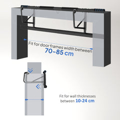 PURE Pull-Up Bar, No-Drilling Chin-Up Bar, Push-Up Stand with Resistance Bands, Padded Handles for Home Gym Exercise