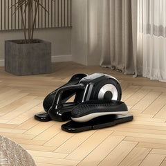 PURE Under Desk Electric Elliptical Machine for Home, Sit Down Pedal Exerciser for Seniors with 12 Programs, LCD Monitor, Compact with Remote Control & Non-Slip Pad