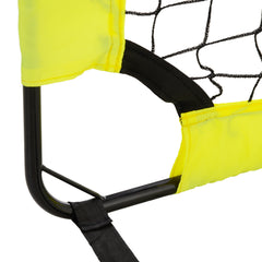 PURE Two Football Goal Nets, Foldable Outdoor Sport Training Equipment, for Teens, Adults, with Carrying Bag, Yellow