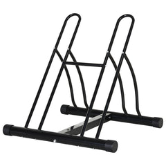 PURE 2 Bike Floor Parking Stand Rack Indoor Outdoor Ground Reversible - Black