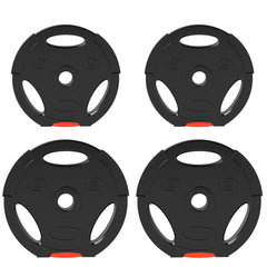 PURE Weight Plates Set, with Two 5kg and Two 2.5kg weights, Black