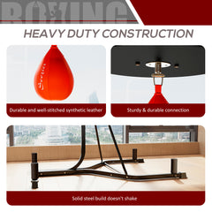 PURE Adjustable Freestanding Speedbag, Punch Bag Hanger, Black