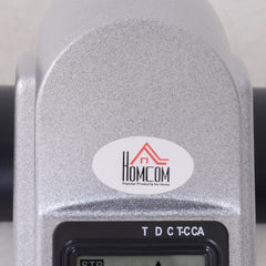 PURE Mini Exercise Bike, Portable Pedal Exerciser, Under Desk Bike with LCD Display for Legs and Arms Training, Silver Tone