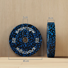 PURE Olympic Weight Plates with 5cm Holes, for Weight Lifting, 2 x 20KG