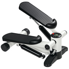 PURE Mini Stepper Machine, with LCD Monitor, Non-Slip Pedals, White