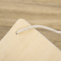 PURE Wood Wobble Board with Ropes, Balance Board for Full Body Workout, Multipurpose for Kids and Adults