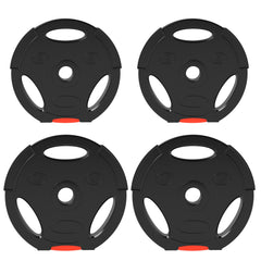 PURE Weight Plates Set, with Two 7.5kg and Two 5kg weights, Black