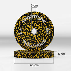 PURE Olympic Weight Plates with 5cm Holes, for Weight Lifting, 2 x 15KG