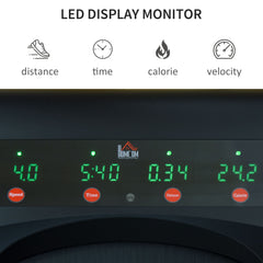 PURE Foldable Walking Machine Treadmill 1-6km/h with LED Display & Remote Control Exercise Fitness for Home Office