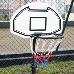 PURE 94-123cm Adjustable Height Basketball Hoop and Stand