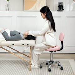 PURE 360° Swivel Seat Salon Stool - Pink