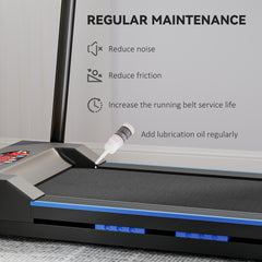 PURE Folding Motorised Home Treadmill Walking Machine with LCD Monitor, Blue