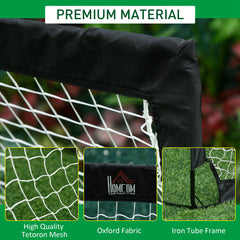 PURE Set of 2 Football Goal Net 6 x 3 ft Foldable Outdoor Sport Training Teens Adults Football with Carrying Bag Black