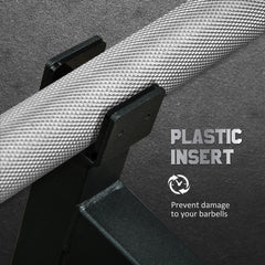 PURE 120cm Curl Bar and Barbell Set, Barbell Bar for 5cm Weight Plates for Loading 200kg Weight Plates, for Home Gym Weight Training