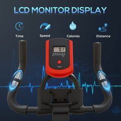 PURE Indoor Upright Exercise Bike Machine, with Adjustable Seat, Resistance, Handlebar, LCD Display