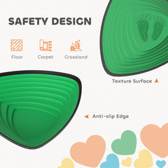 PURE 6-Piece Stepping Stones for Kids, Stackable Sensory Toys Outdoor Indoor, Obstacle Course for Balance and Motor Skills