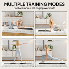 PURE Push Up Board Set of 2, Portable Press Up Board with Dual Glide Rails, Knee Pad, Pushup Stand Pilates Reformer Machine for Home Gym, Multifunctional Workout Equipment for Men & Women