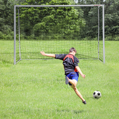 PURE 10ft x 6.5ft Football Goal, Football Net for Garden with Ground Stakes, Quick and Simple Set Up