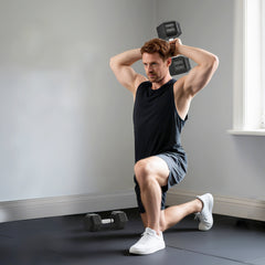 PURE 2x12.5KG Rubber Hex Dumbbell Portable Hand Weights Dumbbell Home Gym