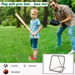 PURE Angle Adjustable Rebounder Net Goal Training Set Football, Baseball