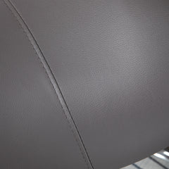 PURE Cosmetic Stool 360° Rotate Height Adjustable Salon Massage Spa Chair Hydraulic Rolling Faux Leather Saddle Stool, Grey