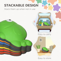 PURE 9 Pcs Balance Stepping Stones Kids for Sensory with Non-slip Edge, Stackable Outdoor Indoor Obstacle Course