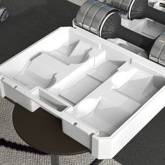 PURE Adjustable Dumbbells Weights Set with Storage Box, 10kg x 2