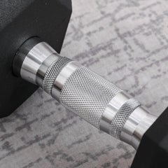 PURE 12.5KG Single Rubber Hex Dumbbell Portable Hand Weights Dumbbell Home Gym