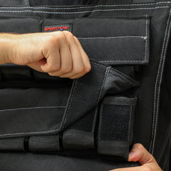 PURE 30KG Adjustable Weighted Vest, Running Weight Vest, with 30 Metal Weights, Reflective Strips, for Running, Exercise