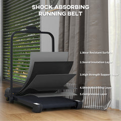 PURE 2.5HP Walking Pad Treadmill, Folding Under Desk Treadmill, Walking Machine, 1-10km/h, with Remote Control