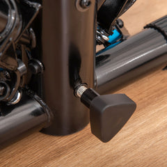 PURE Adjustable Twist Stepper Fitness Step Machine, LCD Screen, Height-Adjust Handlebars, Home Gym, Black and Blue