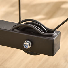 PURE Exercise Pulley Machine Power Tower with Adjustable Seat Cable Positions