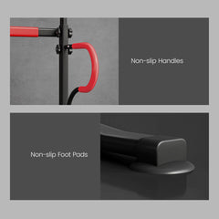 PURE Steel Multi-Use Exercise Power Tower Pull Up Station Adjustable Height W/ Grips