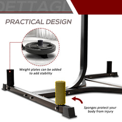 PURE Adjustable Freestanding Speedbag, Punch Bag Hanger, Black