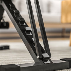 PURE Foldable Weight Bench, Adjustable Incline Flat Bench Press with 6-Level Backrest, 4-Level Seat, Leg Extension for Home Gym Workout Full Body Strength Training