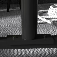 PURE Weight Rack for Olympic Weight Plate, 3 Tier Weight Tree for 2 inch Plates and Bars, Weight Organiser Stand with 4 Transport Wheels and Clamps for Home Gym, Max Load 200kg, Black