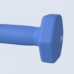 PURE 2 x 2kg Hexagonal Dumbbells Weights Set with Non-Slip Grip for Home Gym Workout, Blue