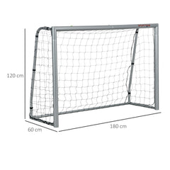 PURE 6ft x 2ft Football Goal, Football Net for Garden with Ground Stakes, Quick and Simple Set Up