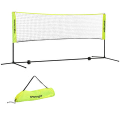 PURE 3m Badminton Net, Height Adjustable Outdoor Sports Net, with Carry Bag, for Tennis, Pickleball, Volleyball