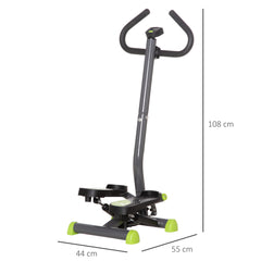 PURE Twister Stepper, Step Machine with Adjustable Resistance, LCD Screen - Grey