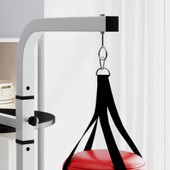 PURE Freestanding Boxing Punch Bag & Speed ball Station, for Home Gym, White