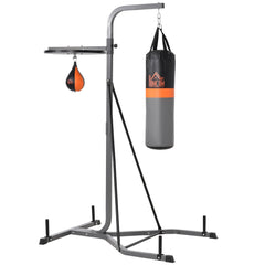 Freestanding Duo Punch Training Punchbag Sandbag Adjustable Height Home Agility Training Steel Frame