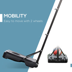 PURE Basketball Hoop Stand Portable Adjustable Height 2.1-2.6m w/ Wheels, Sturdy Rim Stable Base, Black