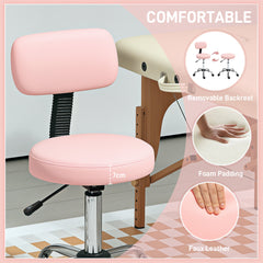 PURE 360° Swivel Seat Salon Stool - Pink