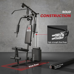 PURE Multifunction Home Gym Machine, with 45kg Weight Stacks, for Strength Training