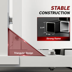 PURE Heavy Duty Weight Bar Barbell Squat Stand Barbell Rack Spotter, for Home, Gym - Black